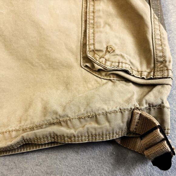Vintage Ecko Unltd Cargo Shorts Mens 40 RARE Camo Pocket Beige Utility Raw Uncut - Picture 10 of 12